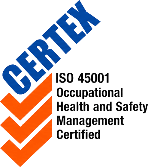 CERTEX ISO 45001 Occupational Health and Safety Management Certified