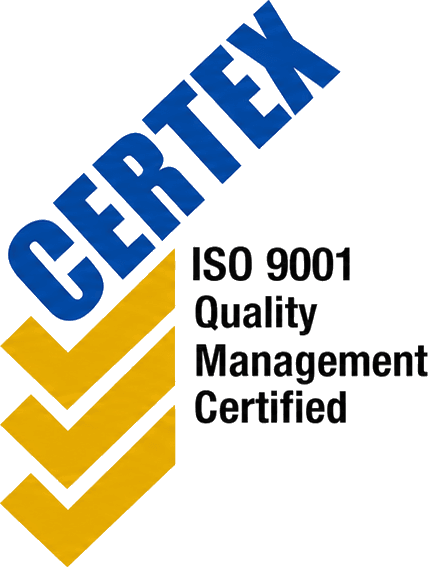 CERTEX ISO 9001 Quality Management Certified