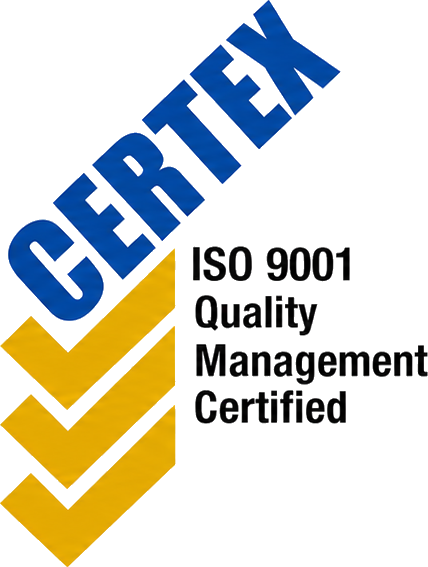 CERTEX ISO 9001 Quality Management Certified