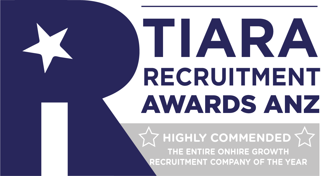 Evolve Talent - Highly Commended in the Entire OnHire Growth Recruitment Company of the Year Award - 2022 TIARA Recruitment Awards ANZ
